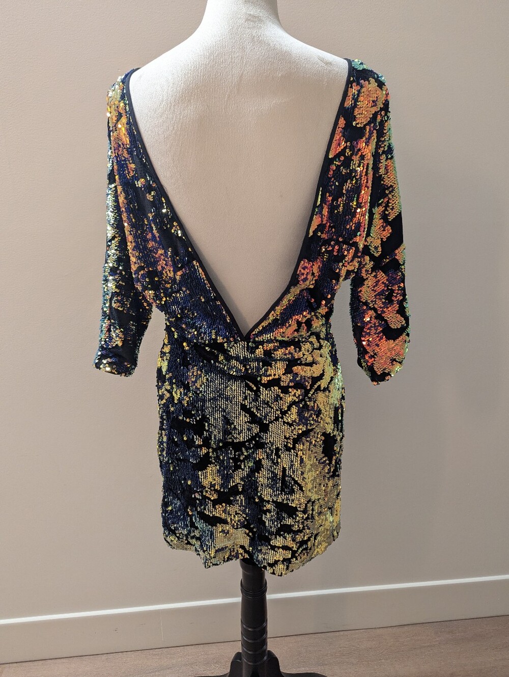 Urban Outfitters Purple/Blue Sequin Mini Dress